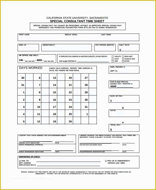 Free Consultant Timesheet Template Of Sample Consultant Timesheet Template 9 Free Documents