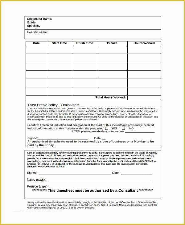 Free Consultant Timesheet Template Of Sample Consultant Timesheet Template 9 Free Documents