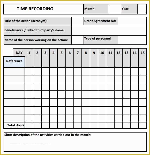 Free Consultant Timesheet Template Of Time Tracking Template 8 Free Download for Pdf