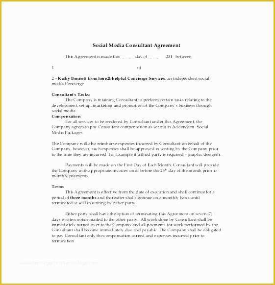 Free Consulting Agreement Template Word Of 12 Management Consulting Contract Template Pyeyi