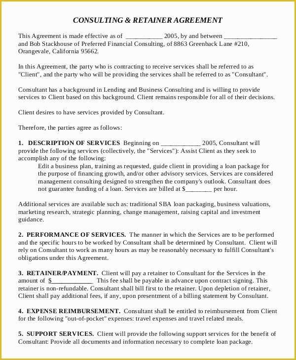 Free Consulting Agreement Template Word Of 17 Consulting Agreement Templates Word Docs