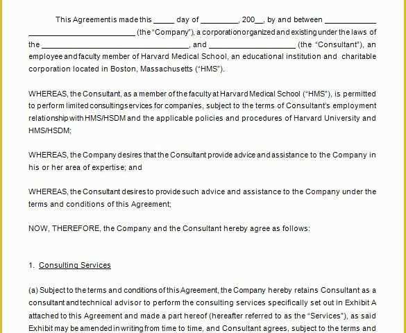 Free Consulting Agreement Template Word Of 17 Consulting Contract Templates Docs Pages