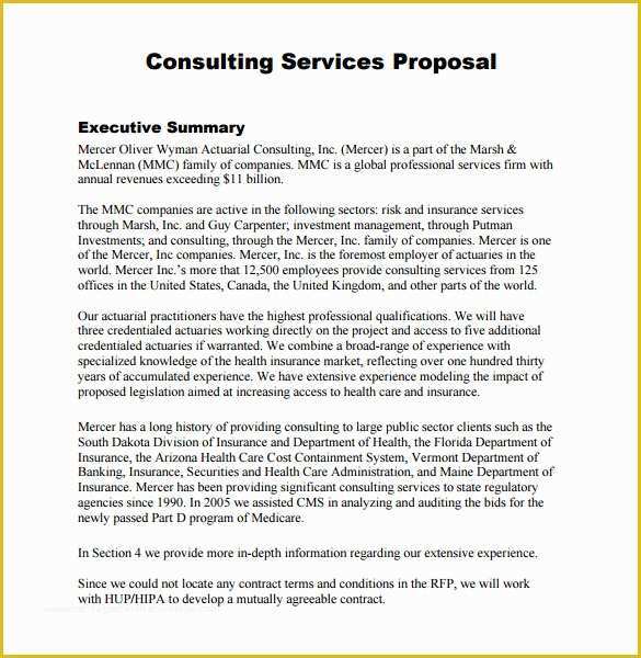 Free Consulting Agreement Template Word Of Consultant Proposal Template 7 Download Documents In Pdf