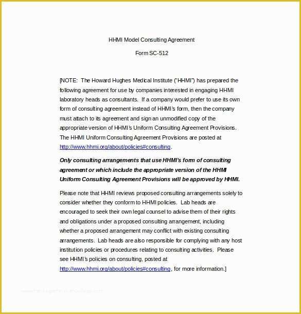 Free Consulting Agreement Template Word Of Consulting Agreement Template – 10 Free Word Pdf