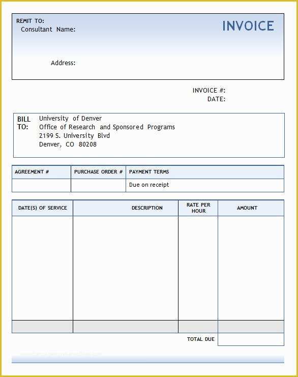 Free Consulting Agreement Template Word Of Sample Consulting Invoice 8 Documents In Word Pdf