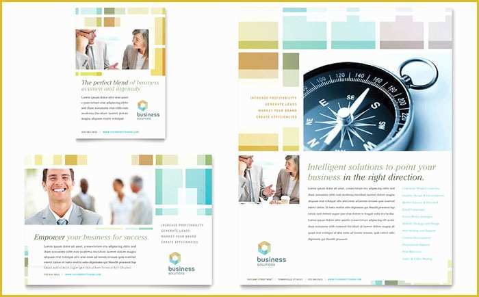 Free Consulting Brochure Template Of Business solutions Consultant Flyer & Ad Template Design