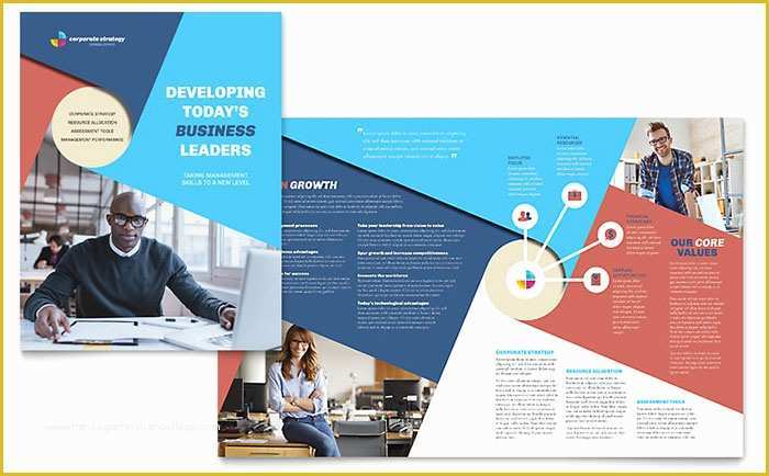 Free Consulting Brochure Template Of Corporate Strategy Brochure Template Design