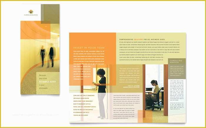 Free Consulting Brochure Template Of Hr Consulting Tri Fold Brochure Template Design