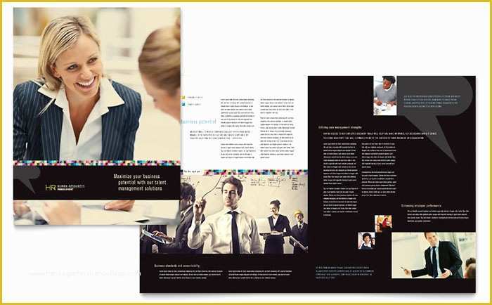 Free Consulting Brochure Template Of Human Resource Management Brochure Template Design