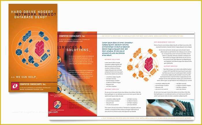 Free Consulting Brochure Template Of Puter Consulting Brochure Template Design