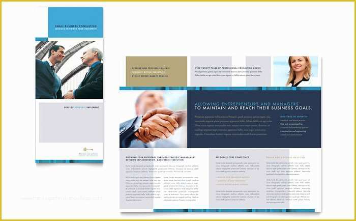 Free Consulting Brochure Template Of Small Business Consulting Tri Fold Brochure Template Design
