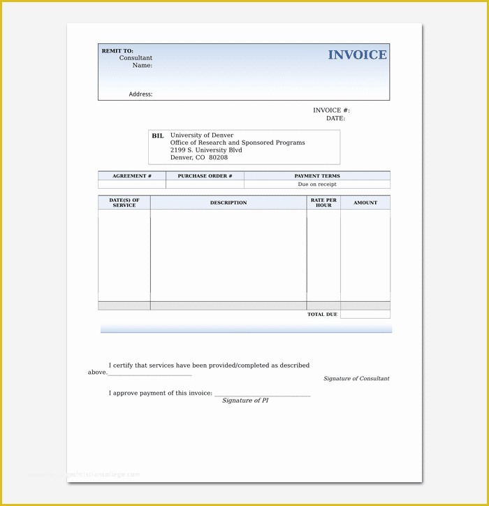 Free Consulting Invoice Template Word Of Consultant Invoice Template for Word Excel & Pdf