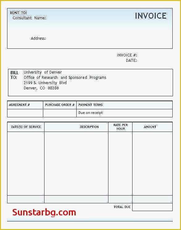 Free Consulting Invoice Template Word Of Consultant Invoice Template Free Download Denryokufo