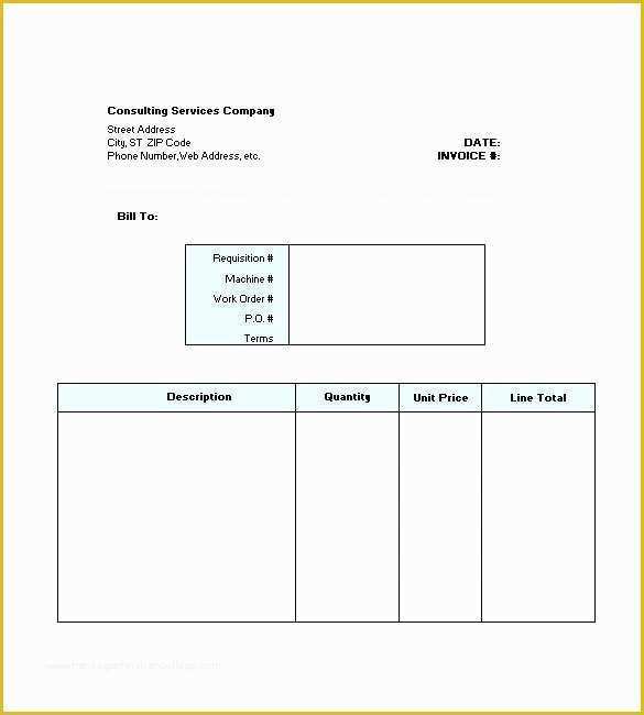 Free Consulting Invoice Template Word Of Consultant Invoice Template Word Consulting Invoices