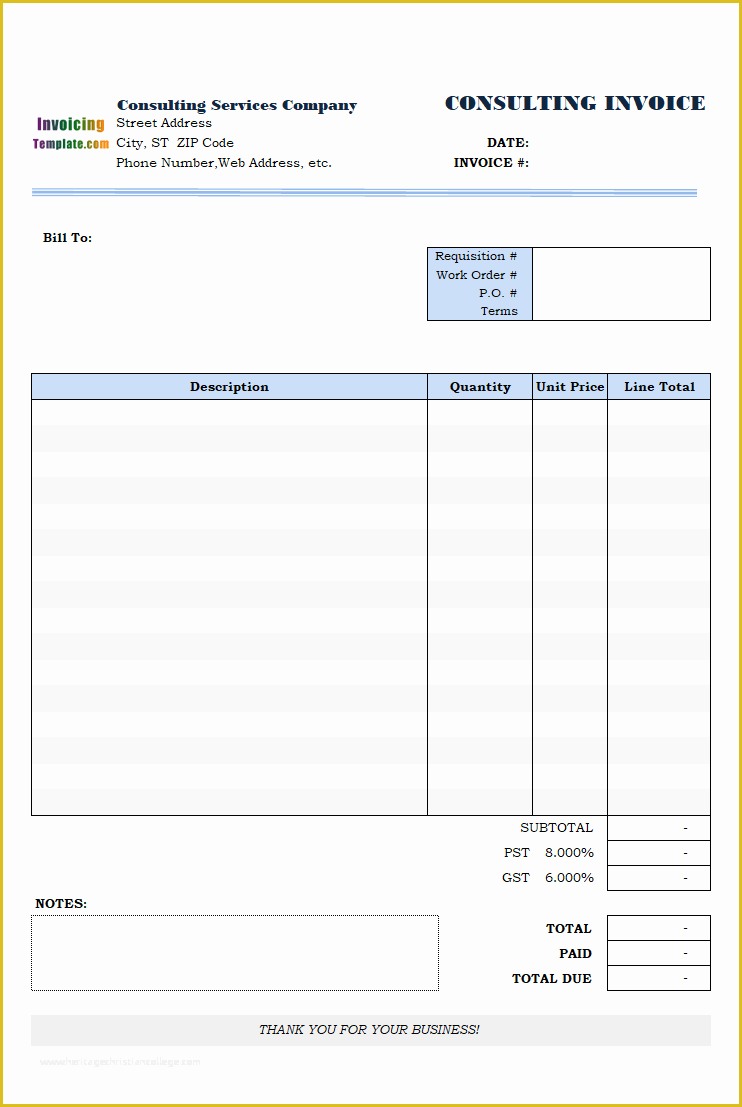 Free Consulting Invoice Template Word Of Consulting Invoice Template