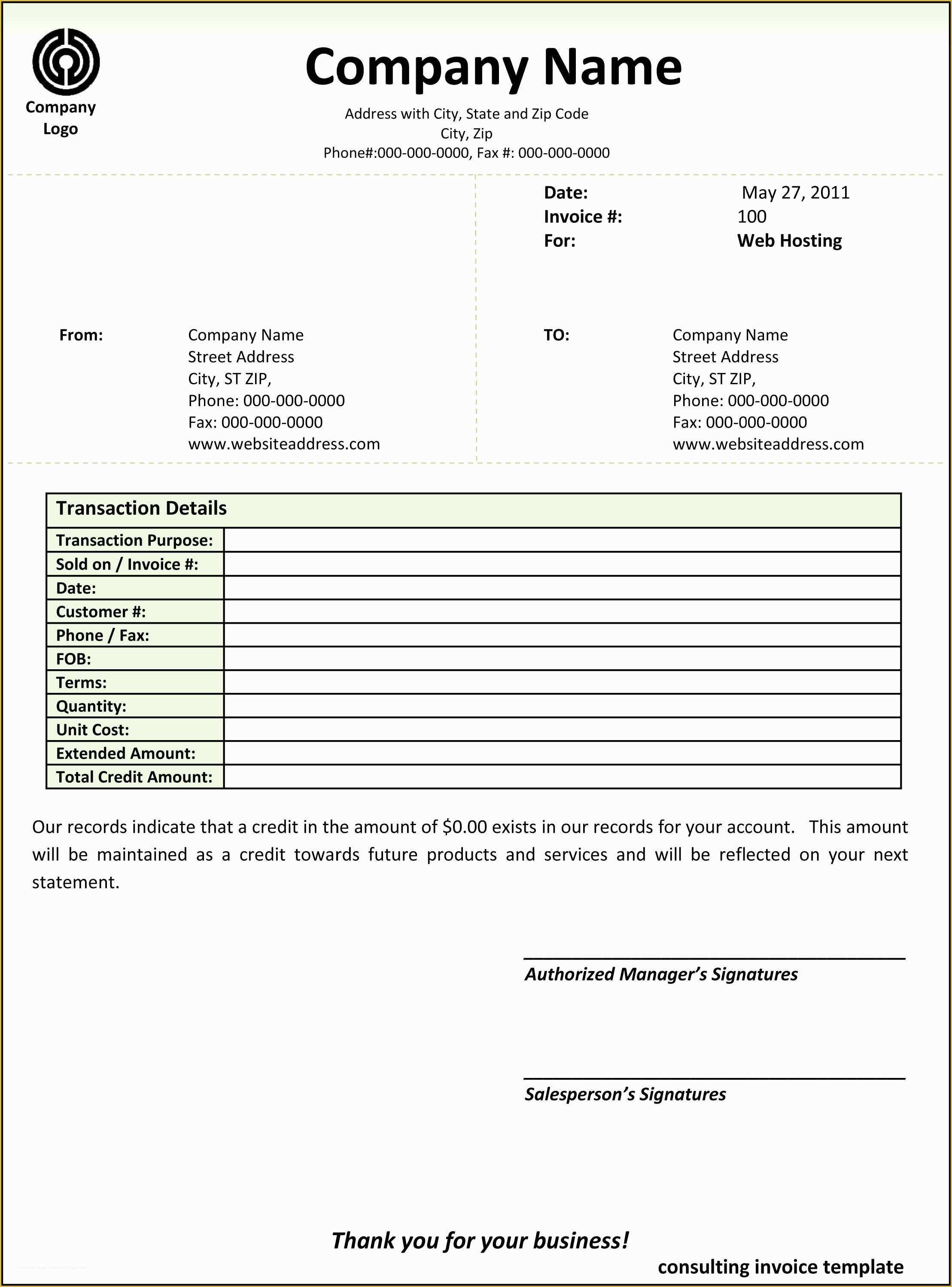 Free Consulting Invoice Template Word Of Consulting Invoice Template Word