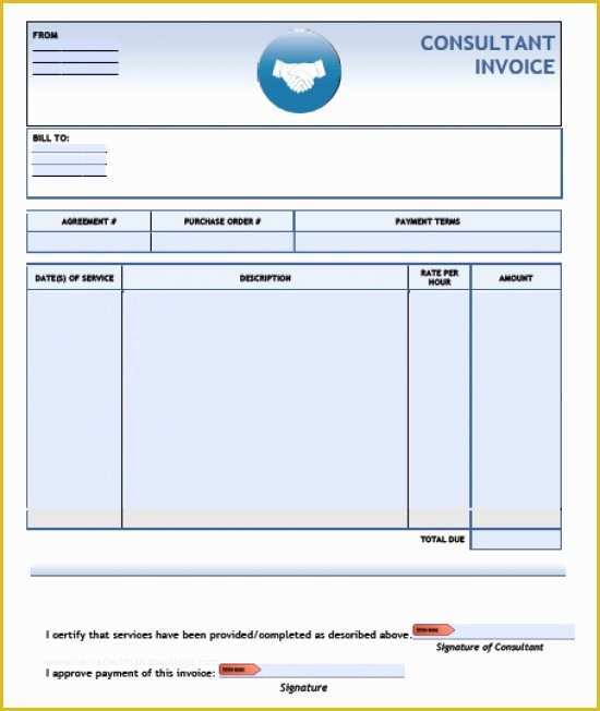 Free Consulting Invoice Template Word Of Consulting Invoice Template Word