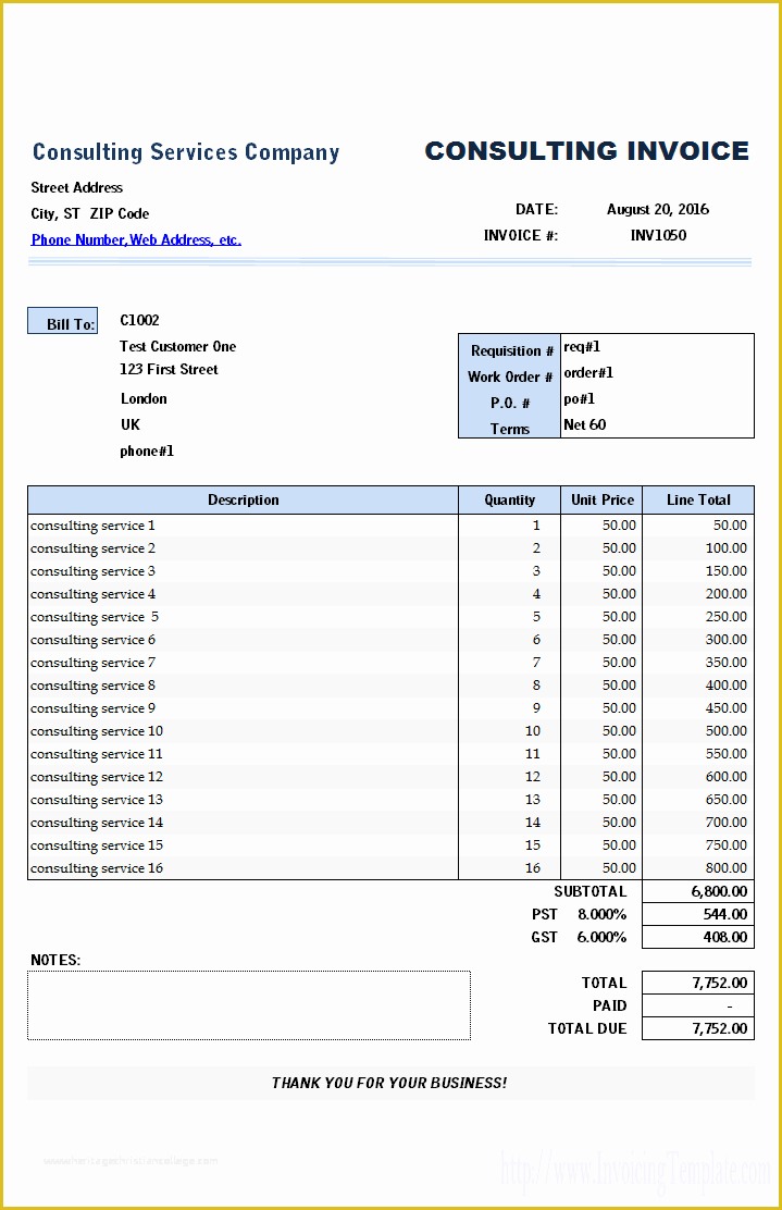 Free Consulting Invoice Template Word Of Word Rent Invoice Template