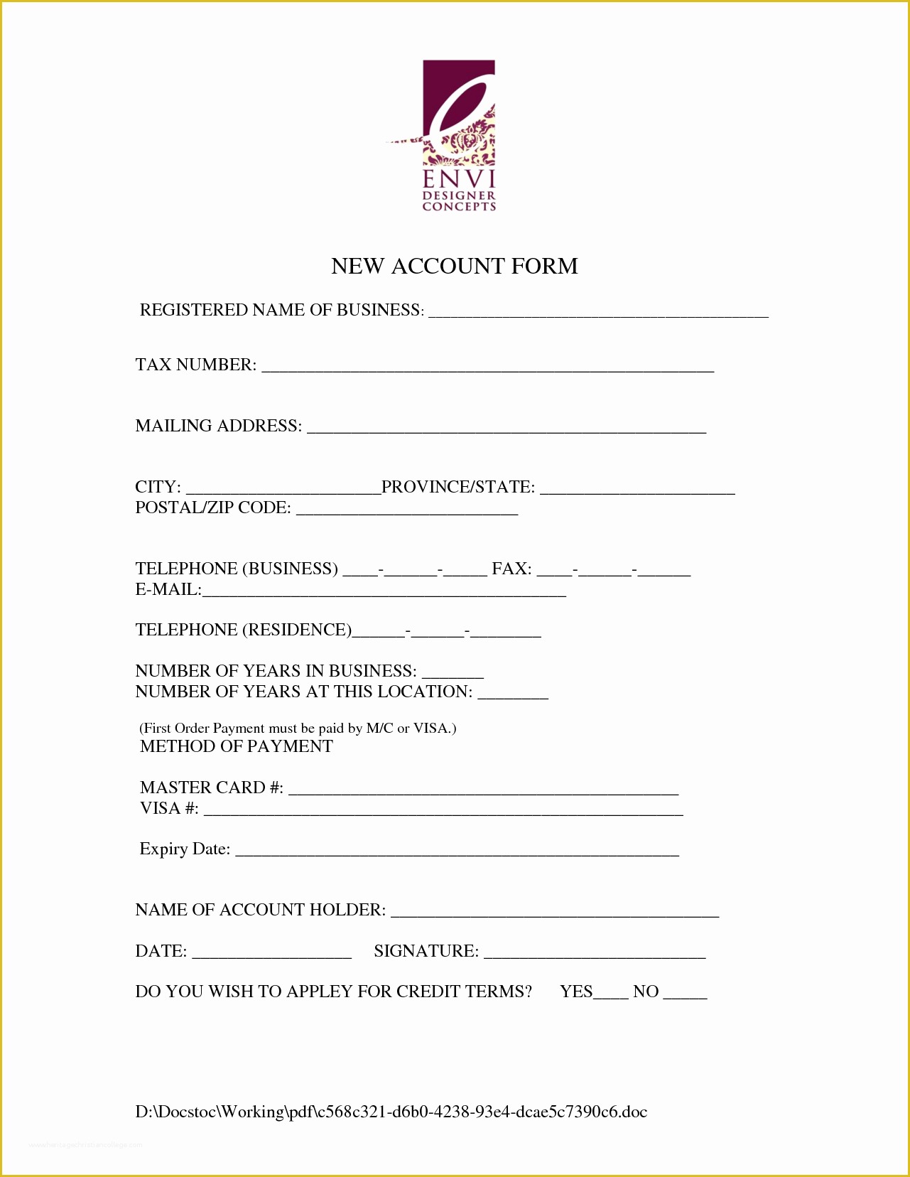 Free Contact Information Template Of 13 Customer Information form Template