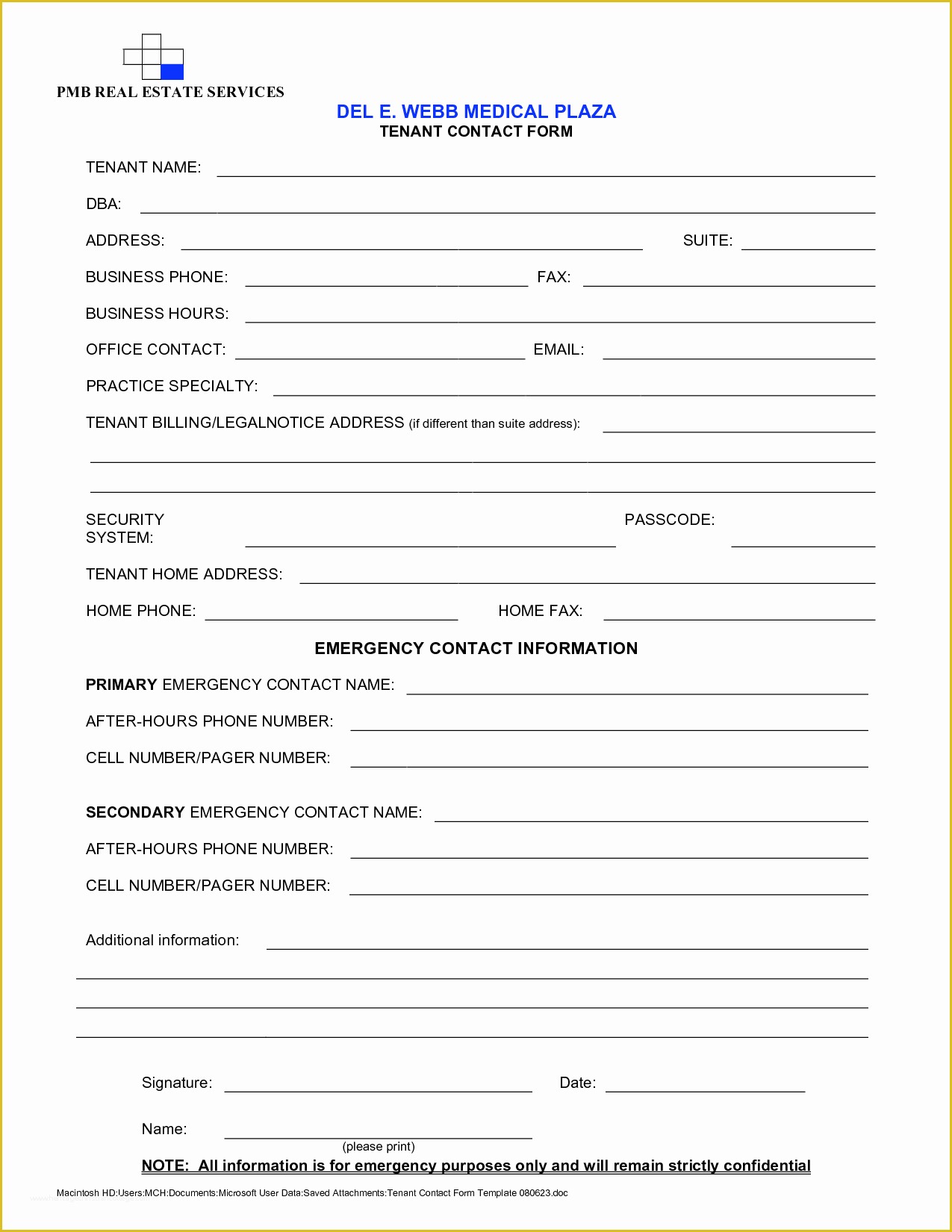 Free Contact Information Template Of Every Making form Youll Ever Need In 99 Free Templates