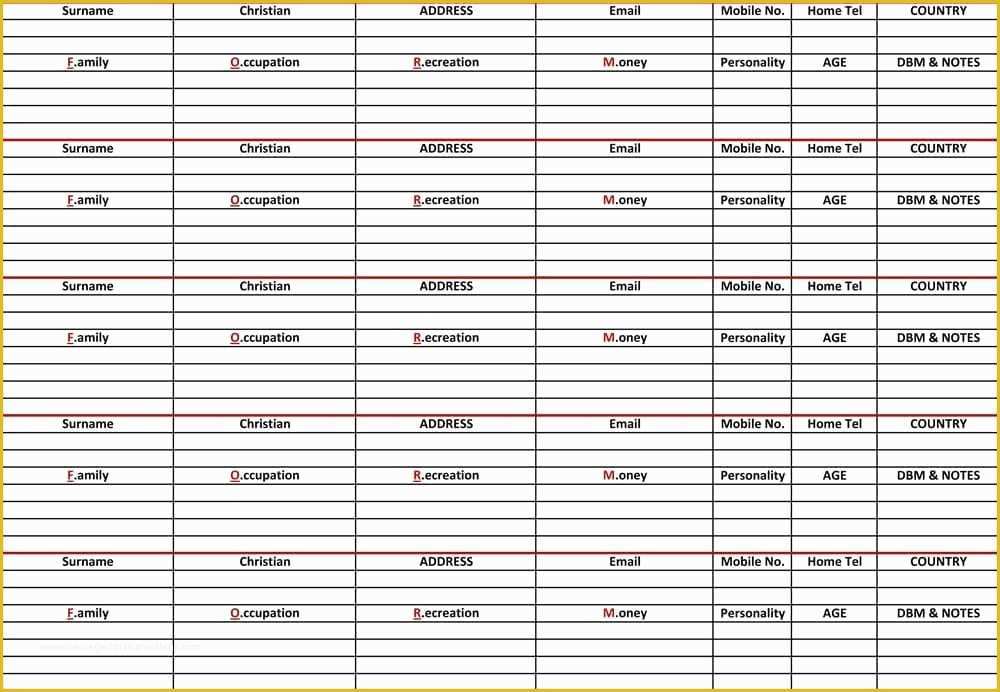 Free Contact List Template Of 24 Free Contact List Templates In Word Excel Pdf