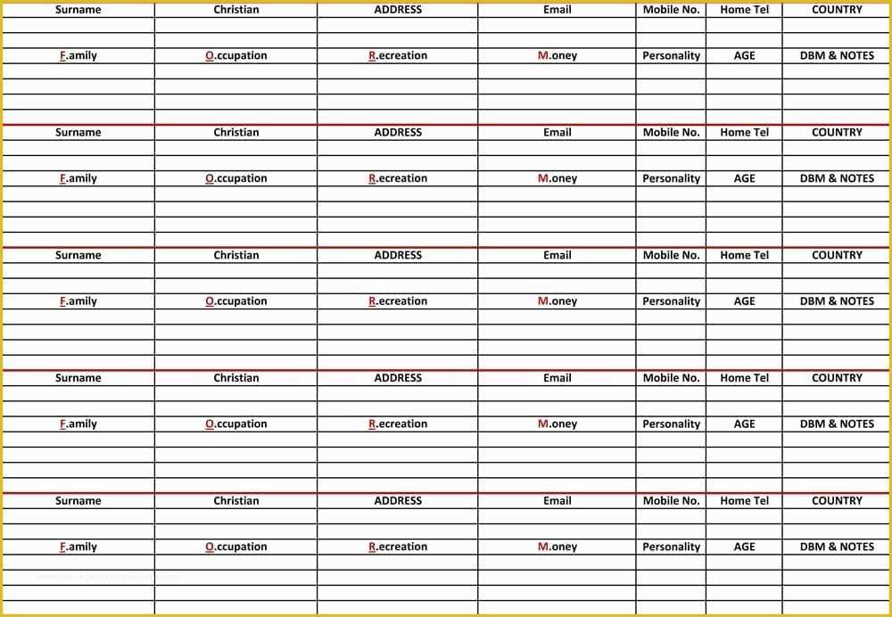 Free Contact List Template Of 24 Free Contact List Templates In Word Excel Pdf