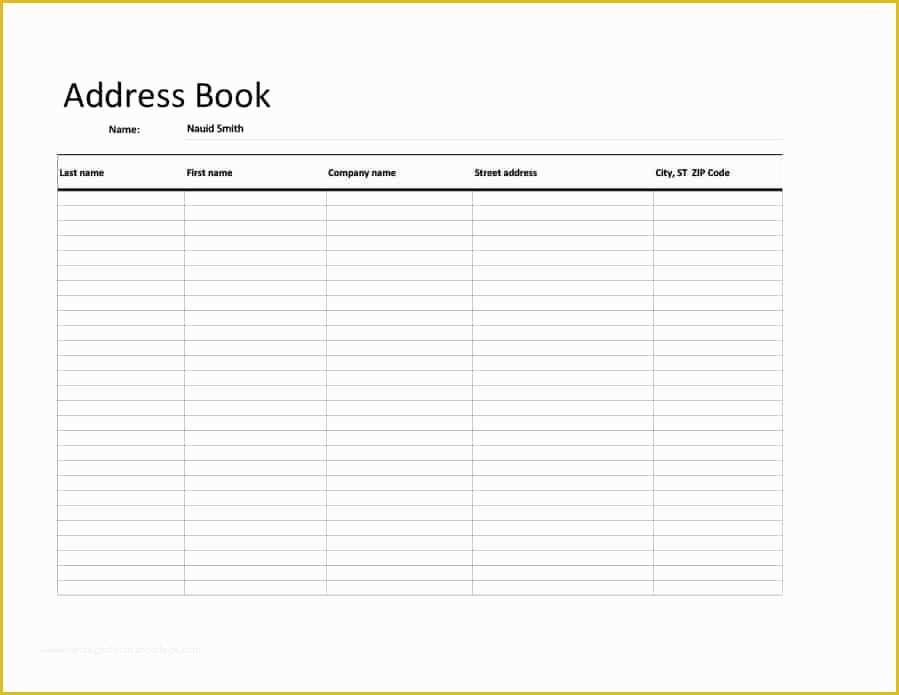 Free Contact List Template Of 40 Phone & Email Contact List Templates [word Excel]