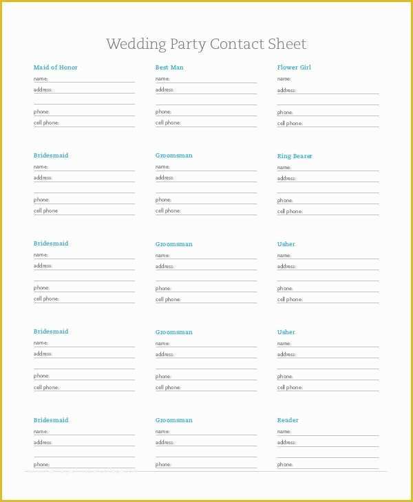Free Contact Page Template Of Free Contact List Template 10 Free Word Pdf Documents