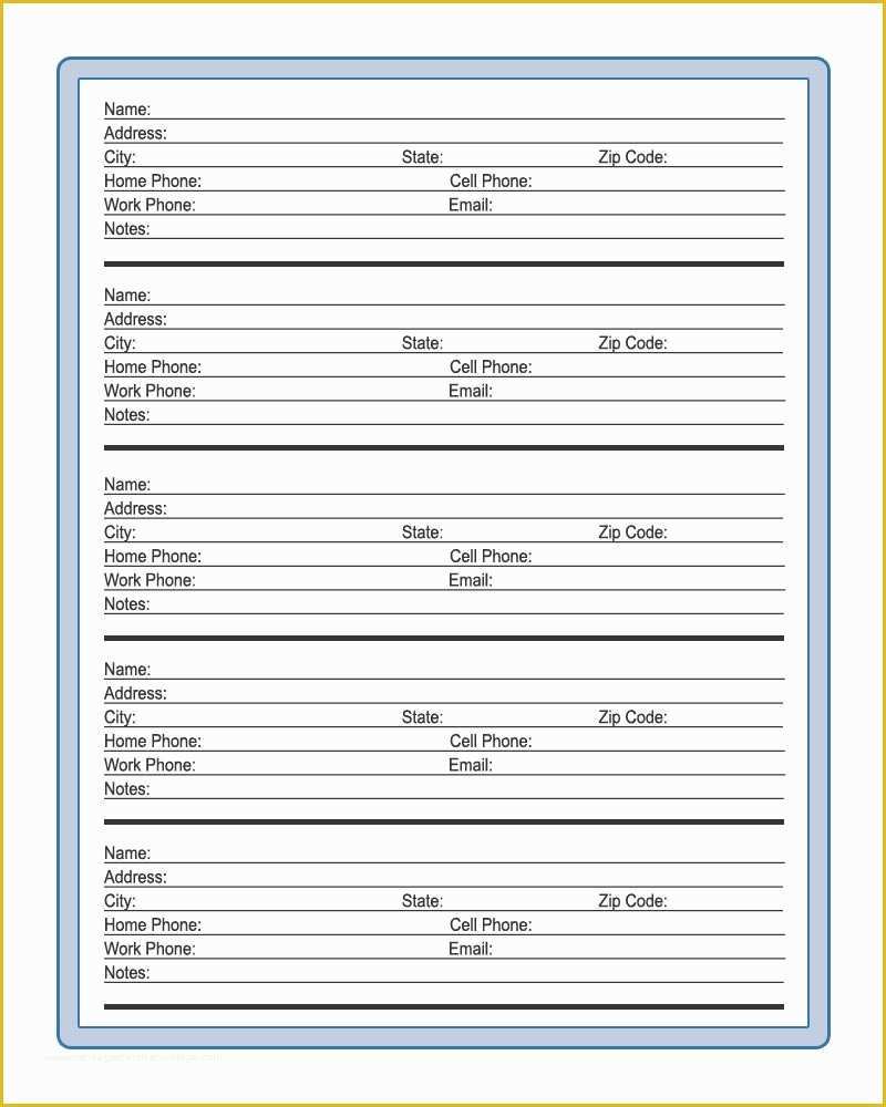 Free Contact Page Template Of Printable Address Book Pages free-contact-page-template-of-printable-address-book-pages