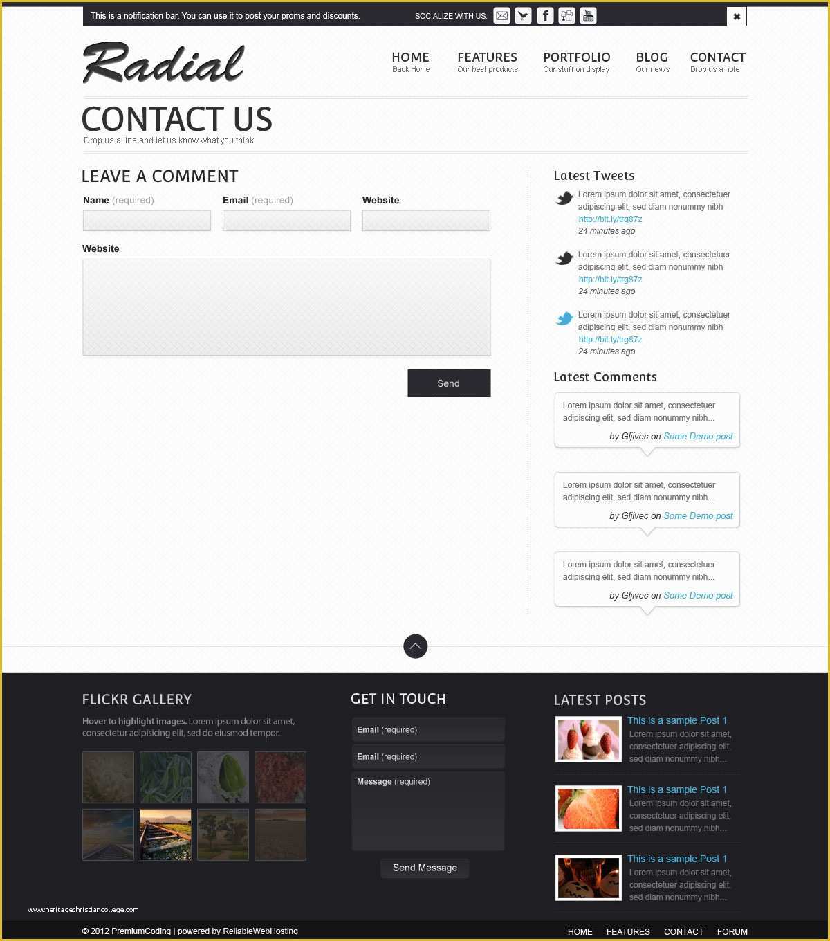 Free Contact Page Template Of Website Templates Contact Page Free Pitchfreeware