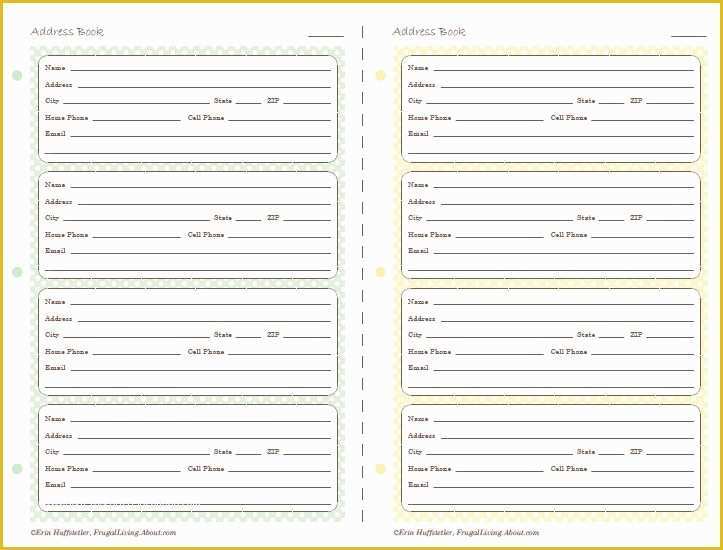 Free Contact Page Template Of where Can I Find Printable Address Pages for A Planner