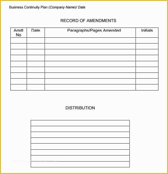 Free Contingency Plan Template Excel Of 7 Free Business Continuity Plan Templates Excel Pdf formats