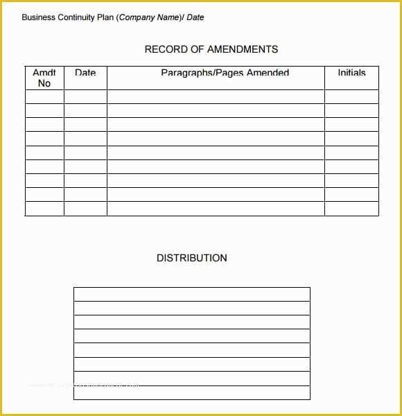 Free Contingency Plan Template Excel Of 7 Free Business Continuity Plan Templates Excel Pdf formats