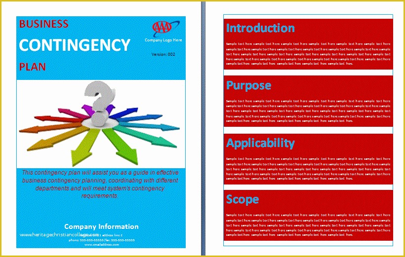 Free Contingency Plan Template Excel Of Business Contingency Plan Template