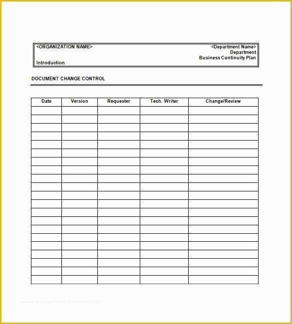 Free Contingency Plan Template Excel Of Business Continuity Plan Template – 12 Free Word Excel