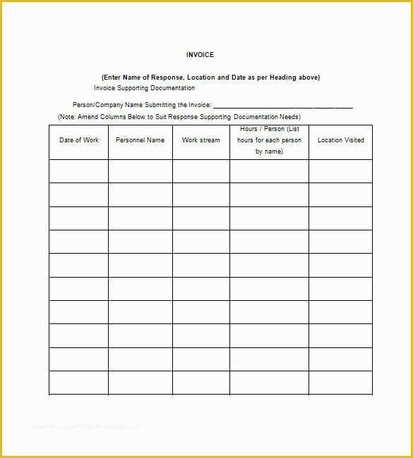 Free Contractor Invoice Template Of Contractor Invoice Template 8 Free Word Pdf format