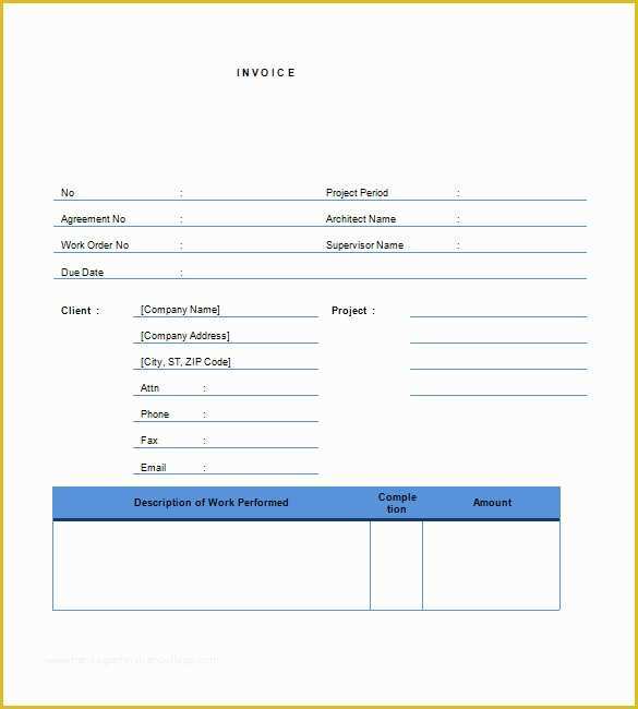 Free Contractor Invoice Template Of Free Contractor Invoice Templates