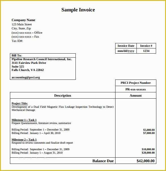 Free Contractor Invoice Template Of Sample Contractor Invoice Templates 14 Free Documents