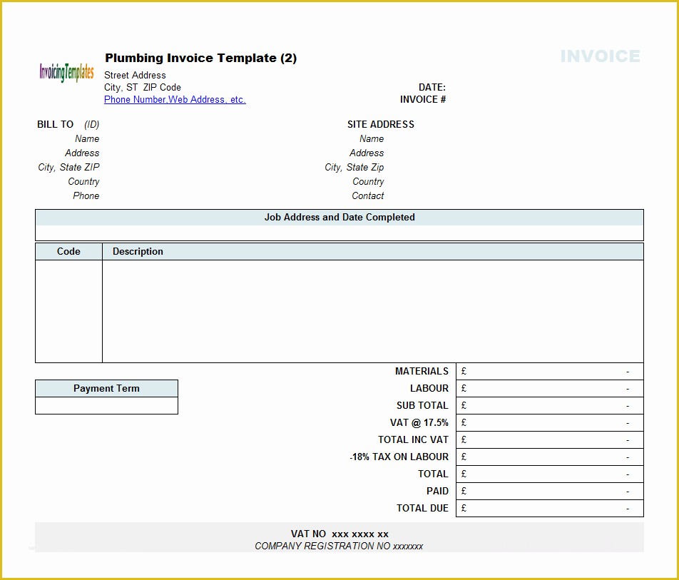 Free Contractor Invoice Template Pdf Of Contractor Invoice Templates Free 20 Results Found