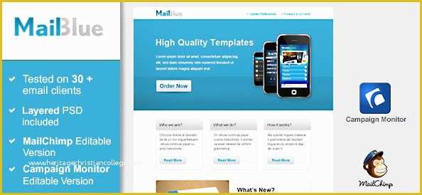 Free Convertkit Email Template Of Business Email Template In Blue Colors Free Mail Templates