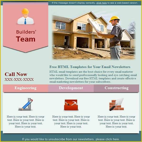 Free Convertkit Email Template Of Construction