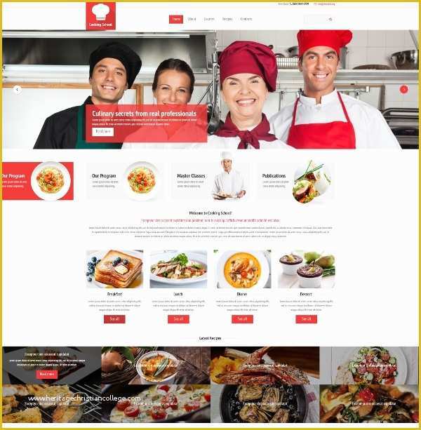 Free Cooking Website Templates Of 17 Recipe Website themes & Templates
