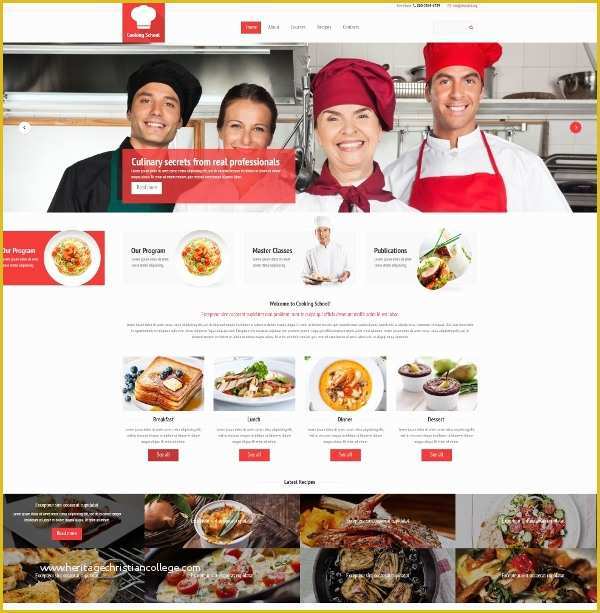 Free Cooking Website Templates Of 17 Recipe Website themes &amp; Templates