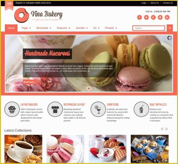 Free Cooking Website Templates Of 24 Cake Website themes & Templates