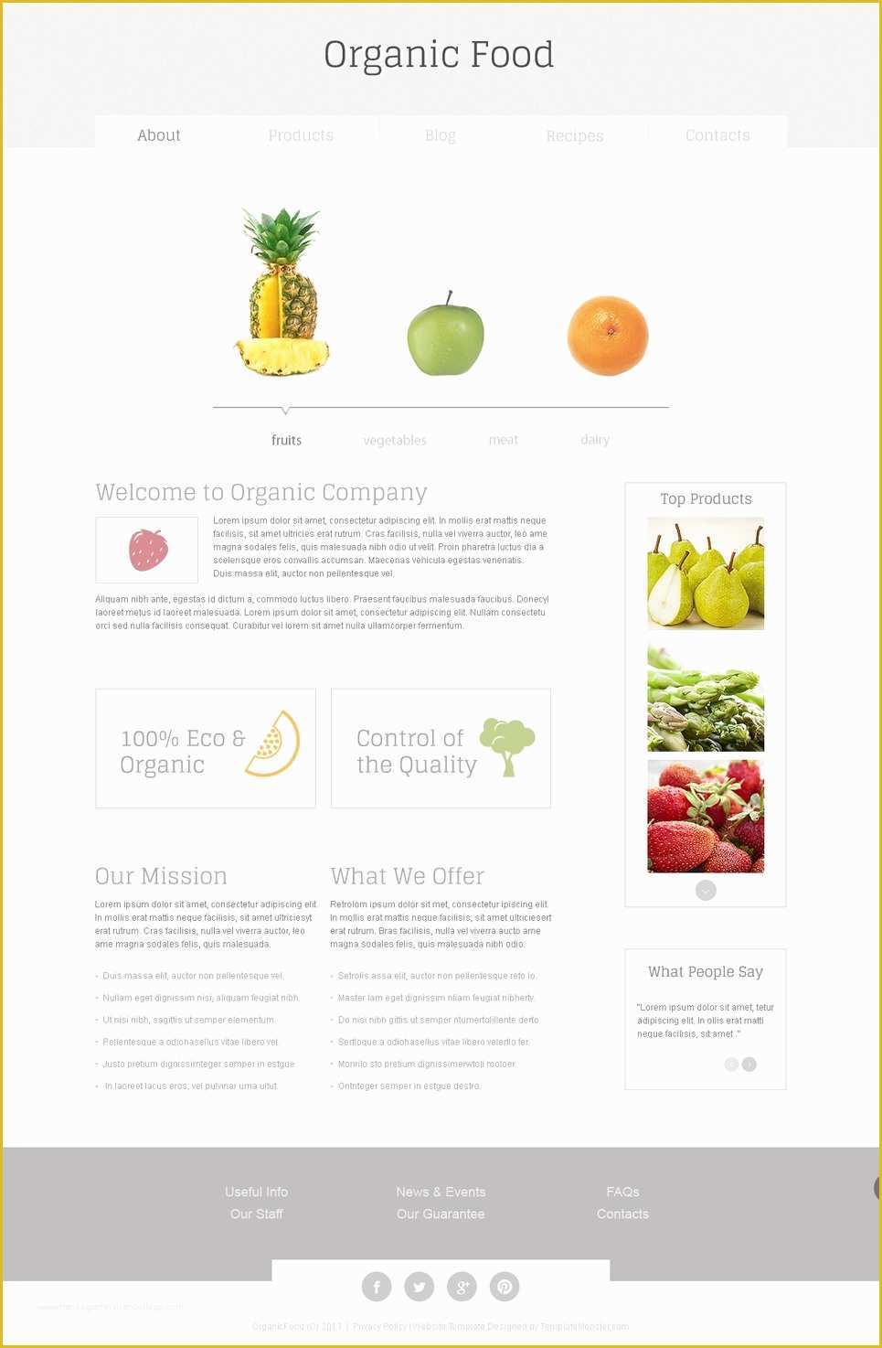 Free Cooking Website Templates Of organic Food Free HTML5 Template