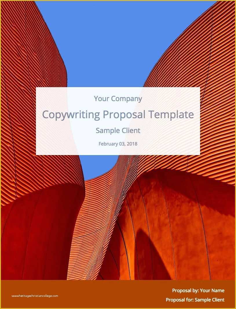 Free Copywriting Templates Of Free Copywriting Proposal Template