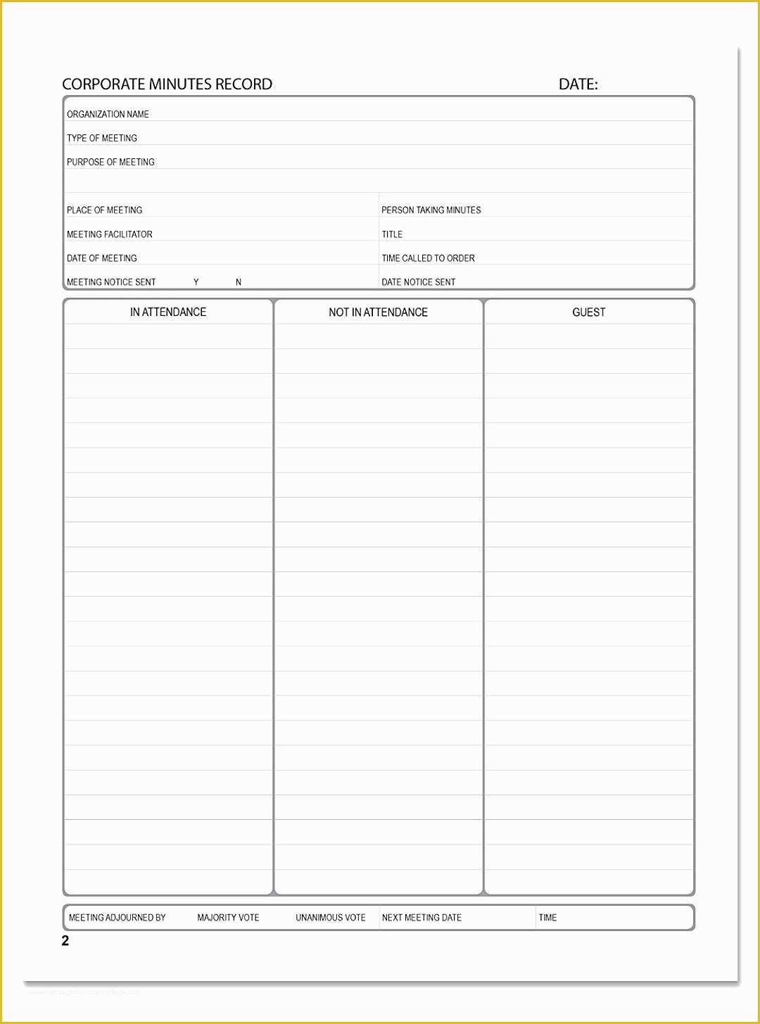 Free Corporate Minute Book Template Of 6 Corporate Minute Book Template Yayui