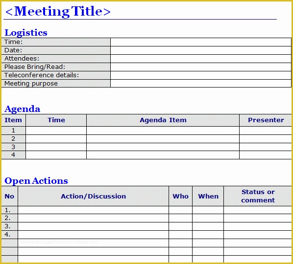 Free Corporate Minute Book Template Of Free Meeting Minutes Template
