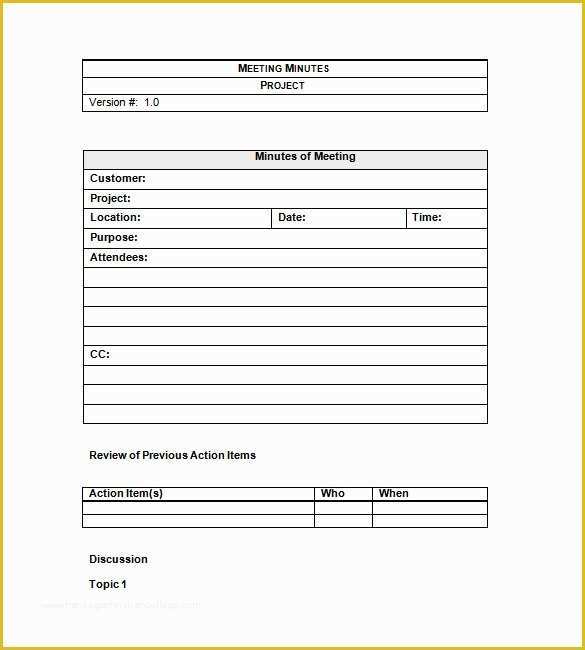 Free Corporate Minute Book Template Of Project Meeting Minutes Template 12 Sample Word Apple