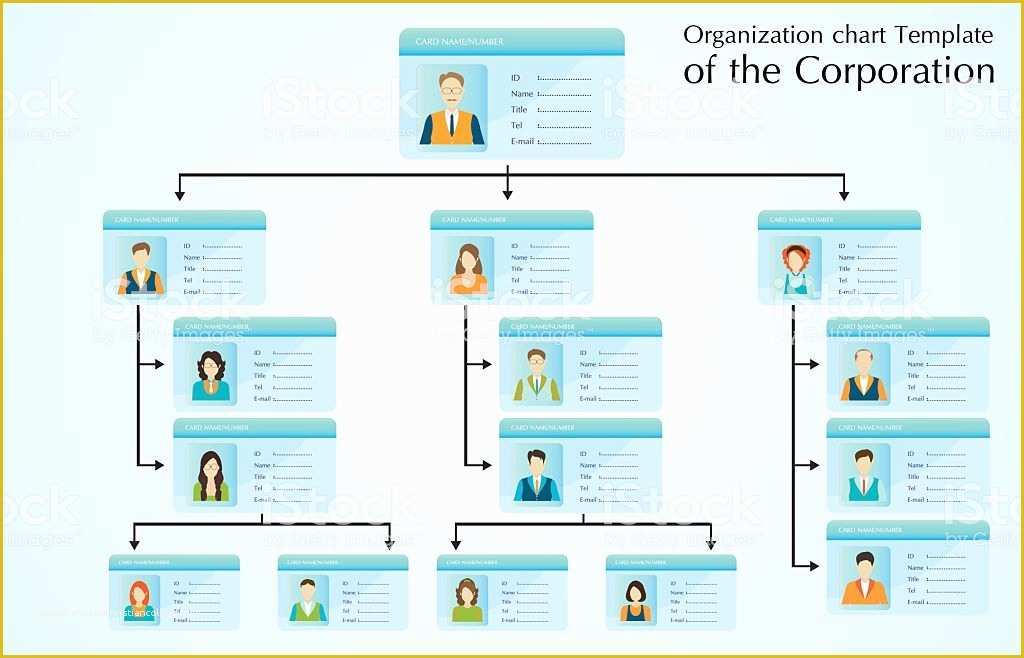 Free Corporate organizational Chart Template Of organizational Chart Template the Corporation Stock